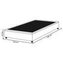 Ver imagem 3 de Base Para Cama Box Casal 138X188Cm Hit Suede Marrom
