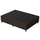 Ver imagem 1 de Base Para Cama Box Casal 138X188Cm Hit Suede Marrom