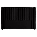 Ver imagem 1 de Cabeceira Ripada Estofada para Cama Box Casal King 1.95 - Suede - Sv Decor:preto