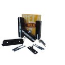 Ver imagem 1 de Kit 01 Porta De Pivotante Giro Em Vidro Temperado Preto