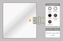 Ver imagem 4 de Kit 10 Porta De Correr Giro Em Vidro Temperado V/A Branco