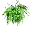 Ver imagem 3 de Arranjo de Samambaia Artificial Pendente em Vaso Cobre