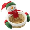 Enfeite Natal Cesto Boneco De Neve 19cm - 1