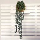 Ver imagem 3 de Arranjo de Pendente do Rosário Artificial em Vaso Dourado