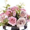 Ver imagem 3 de Arranjo de Rosas Artificiais em Vaso Rose Gold Carol