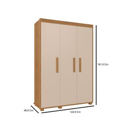 Guarda Roupa Solteiro Belize 100% Mdf Multiuso Camas Fênix - 4