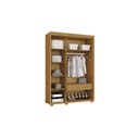 Ver imagem 3 de Guarda Roupa Solteiro Belize 100% Mdf Multiuso Camas Fênix