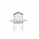 Ver imagem 1 de Viveiro Dobrável com Porta Lateral para Papagaio Calopsita Mansa Maritaca Triplex Grande