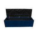 Ver imagem 4 de Kit Cabeceira e Recamier Baú para Cama Box Casal Queen:azul Marinho