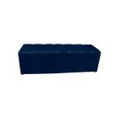 Ver imagem 3 de Kit Cabeceira e Recamier Baú para Cama Box Casal Queen:azul Marinho