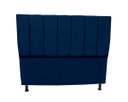 Ver imagem 2 de Kit Cabeceira e Recamier Baú para Cama Box Casal Queen:azul Marinho