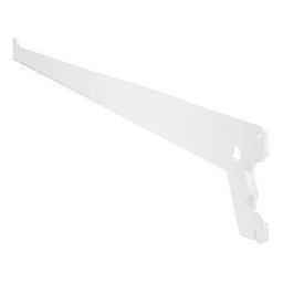 12 Suportes para Trilho Cremalheira Prateleira 30cm Branco - 6