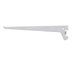 12 Suportes para Trilho Cremalheira Prateleira 30cm Branco - 1