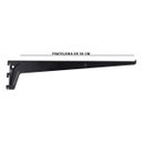 Ver imagem 2 de 2 Suportes para Trilho Cremalheira Prateleira 50cm Preto