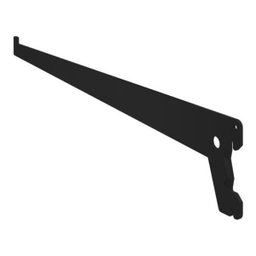 12 Suportes Para Trilho Cremalheira Prateleira 50cm Preto - 3