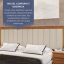 Ver mais imagens de Cabeceira Casal Extensível Estofada com LED Luminous Yescasa