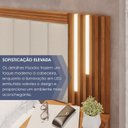 Ver mais imagens de Cabeceira Casal Extensível Estofada com Led Luminous Yescasa