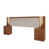 Cabeceira Casal Extensível Estofada com Led Luminous Yescasa - 2