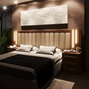 Ver imagem 4 de Cabeceira Casal Extensível Estofada com Led Luminous Yescasa