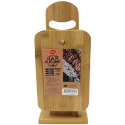 Kit 4 Tabuas Churrasco em Bambu para Servir Petiscos Clink - 2