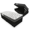 Cama Box com Baú Solteiro + Colchão de Espuma D33 - Ortobom - Iso 100 88cm - Preto - 1