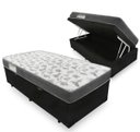 Ver imagem 1 de Cama Box com Baú Solteiro + Colchão de Espuma D33 - Ortobom - Iso 100 88cm - Preto