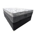Ver imagem 2 de Cama Base Box Casal com Baú + Colchão Casal Molas Ensacadas Palermo Light 138x188x32 - Marrom