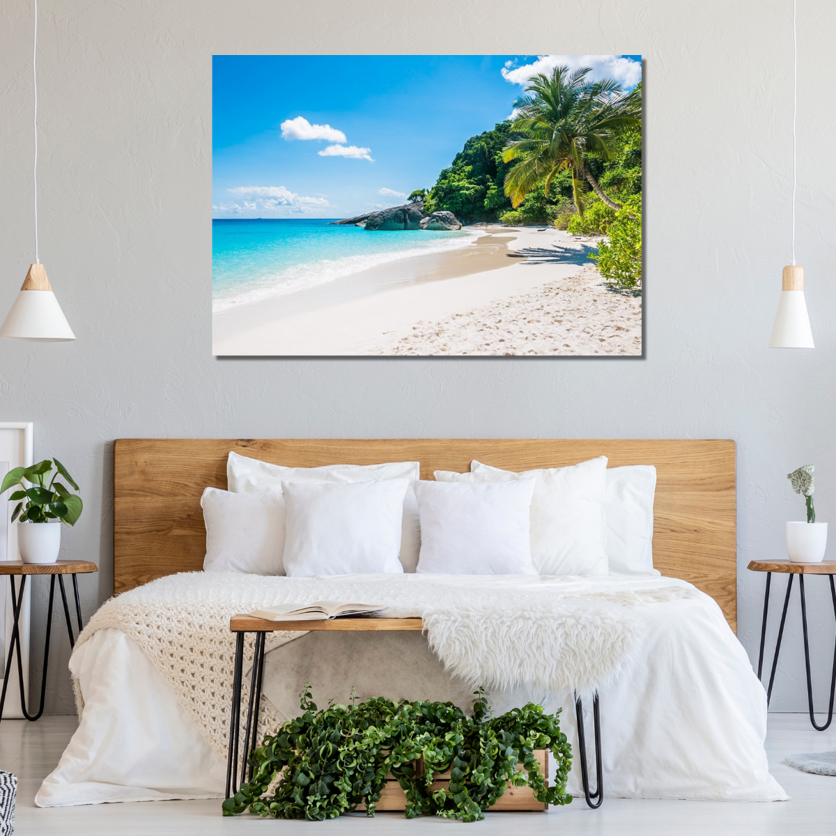 Quadro Decorativo Praia Deserta Tela Canvas Casa na Praia - 6