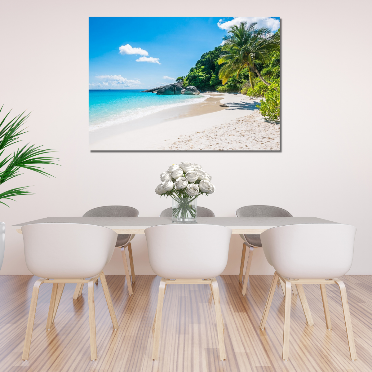 Quadro Decorativo Praia Deserta Tela Canvas Casa na Praia - 4