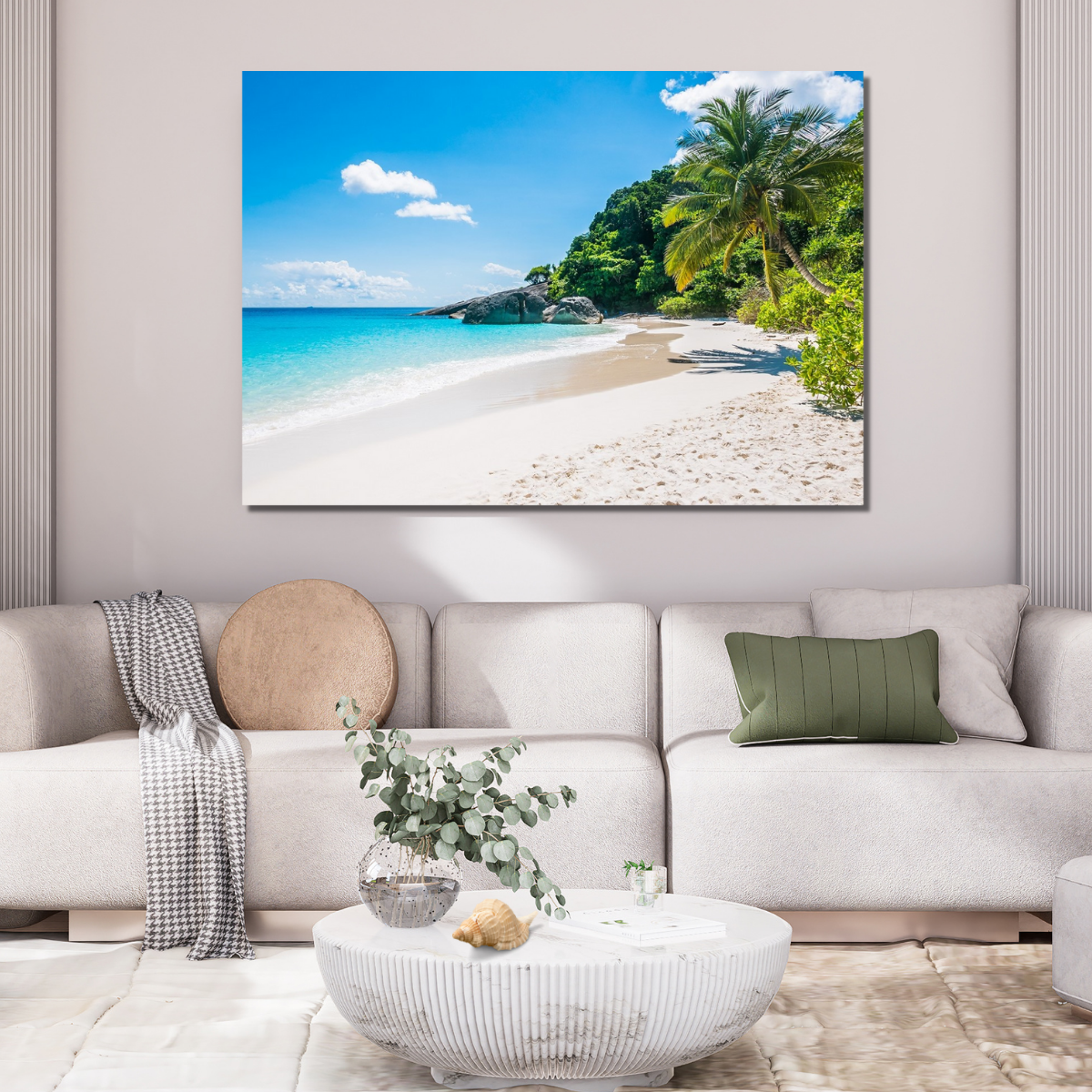 Quadro Decorativo Praia Deserta Tela Canvas Casa na Praia - 2