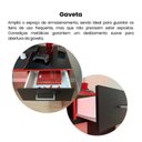 Ver mais imagens de Conjunto de Escritório 2 Peças 1 Mesa Gamer com LED 1 Estante 5 Prateleiras Multy Preto