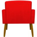 Ver imagem 2 de Poltrona Hope Decorativa Confortável para Sala Quarto Recepção Tecido Suede Pés Palito