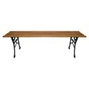 Ver imagem 2 de Banco de Jardim Francês de Madeira Estilo Praça Sem Encosto 1,5m