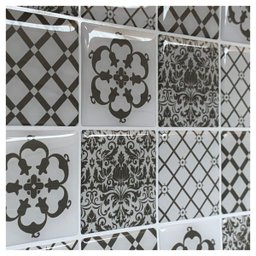 Pastilha Adesiva Resinada Decorada Coimbra Kit 4 Placas - 4