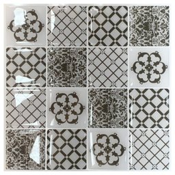 Pastilha Adesiva Resinada Decorada Coimbra Kit 4 Placas - 5