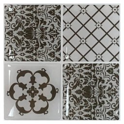 Pastilha Adesiva Resinada Decorada Coimbra Kit 4 Placas - 6