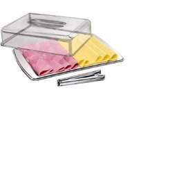 Porta Frios Inox 3 Peças Com Pinça + Tampa - 1