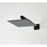 Ducha Chuveiro 20x20 Black Fosco Slim Inox Com Braço 40 Cm - 3