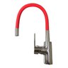 Torneira Monocomando Gourmet Vermelha Flexível Cozinha Lux - 2