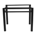 Ver imagem 5 de Base Para Mesa De Vidro Jantar 4 Lugares Preta Retangular