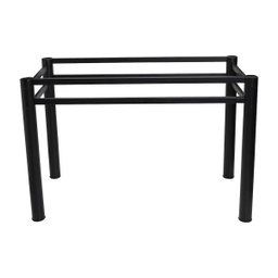 Base Para Mesa De Vidro Jantar 8 Lugares Preta Retangular - 5