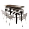 Base Para Mesa De Vidro Jantar 8 Lugares Preta Retangular - 2