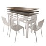 Base Para Mesa De Vidro Jantar 6 Lugares Branca Retangular - 2