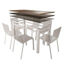 Ver imagem 2 de Base Para Mesa De Vidro Jantar 6 Lugares Branca Retangular