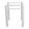 Base Para Mesa De Vidro Jantar 6 Lugares Branca Retangular - 6