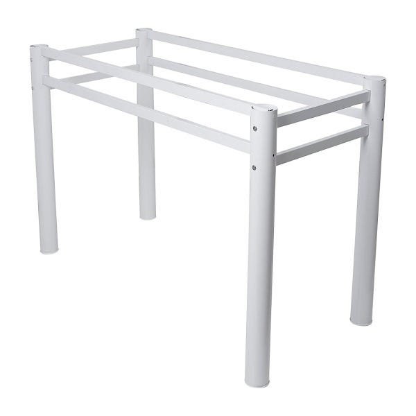 Base Para Mesa De Vidro Jantar 6 Lugares Branca Retangular - 3