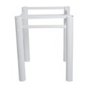 Ver imagem 6 de Base Para Mesa De Vidro Jantar 4 Lugares Branca Retangular