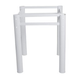 Base Para Mesa De Vidro Jantar 8 Lugares Branca Retangular - 6