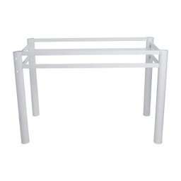 Base Para Mesa De Vidro Jantar 8 Lugares Branca Retangular - 5