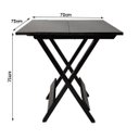 Ver imagem 5 de Kit 4 Jogos de Mesa com 4 Cadeiras de Madeira Dobrável 70x70 Ideal para Bar e Restaurante - Preto